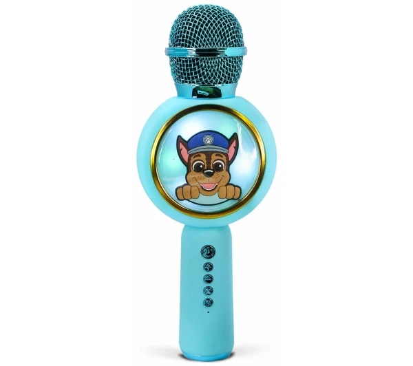 Мікрофон з динаміком Bluetooth OTL Technologies PAW Patrol Chase PopSing LED підсвічування бездротове караоке 5W Морський - Фото 3 Мікрофон з динаміком Bluetooth OTL Technologies PAW Patrol Chase PopSing LED підсвічування бездротове караоке 5W Морський - изображение 3