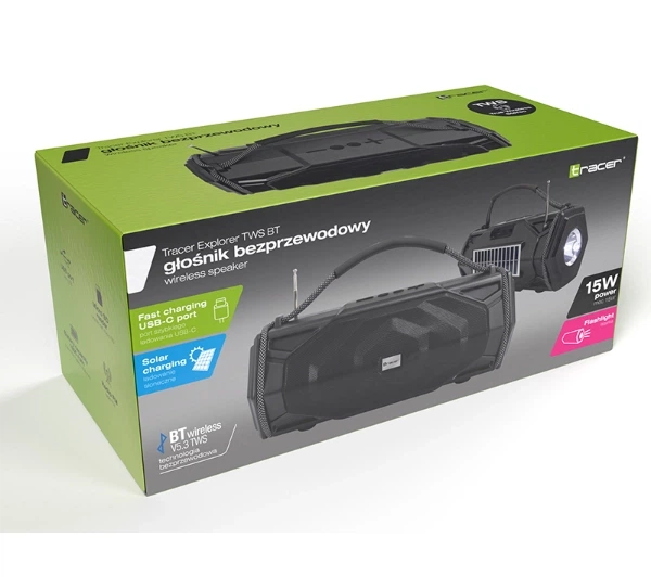 Bluetooth-колонка Tracer Explorer TWS BT 15W Чорна - зображення 8