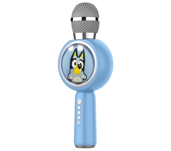 Мікрофон з динаміком Bluetooth OTL Technologies Bluey PopSing LED Light Up Wireless Karaoke 5W Яскраво-блакитний - изображение 10