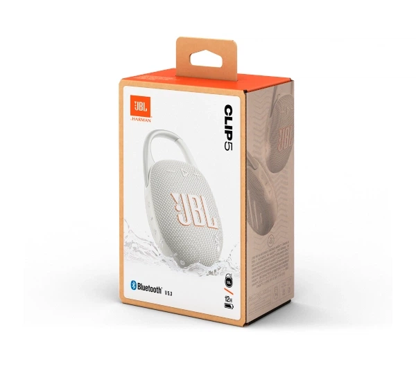 Bluetooth-колонка JBL Clip 5 7W Біла - изображение 6