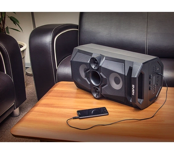 Bluetooth динамік Sven PS-655 50W Чорний - зображення 5