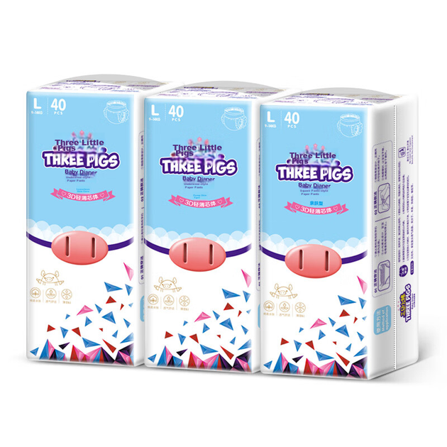 Подгузники-трусики Three Piggies 3D L, 120 шт (9-14 кг) - Фото 4 Подгузники-трусики Three Piggies 3D L, 120 шт (9-14 кг) - изображение 4