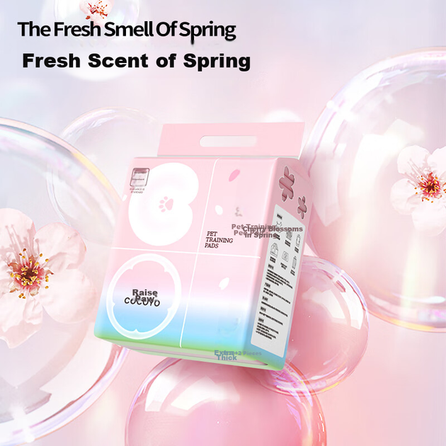 COCOYO Подушка для сечі Spring Cherry Blossom для дресирування собак, подушечка для контролю запаху для маленьких собак та котів, розмір S, потовщена, 33 см * 45 см / 80 штук - Фото 10 COCOYO Подушка для сечі Spring Cherry Blossom для дресирування собак, подушечка для контролю запаху для маленьких собак та котів, розмір S, потовщена, 33 см * 45 см / 80 штук - зображення 10