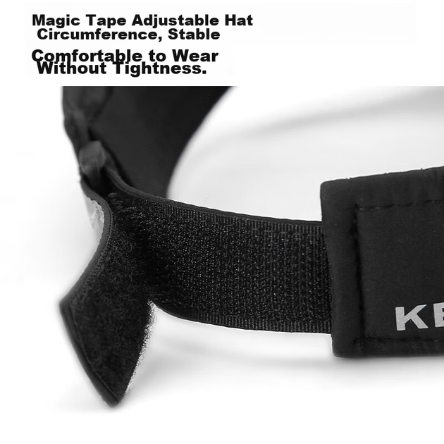 Солнцезащитная шляпа KELME для мужчин и женщин, большой обхват головы, профессиональный козырек для бега, защита от УФ-излучения, летняя кепка для тенниса, марафона и других видов спорта без козырька. - изображение 8