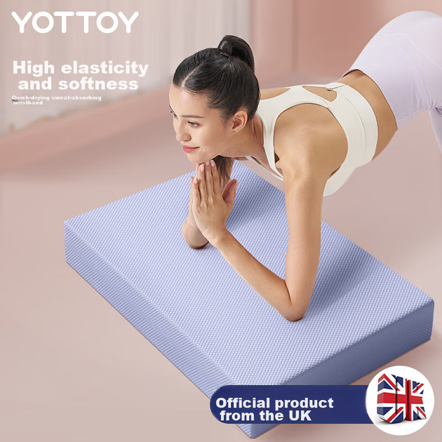 Yottoy Balance Pad, коврик для йоги, поддержка для планки, тренировка мышц кора, фитнес-йога, бесшумный, нескользящий, утолщенная мягкая пена, подушка для коленей - изображение 12