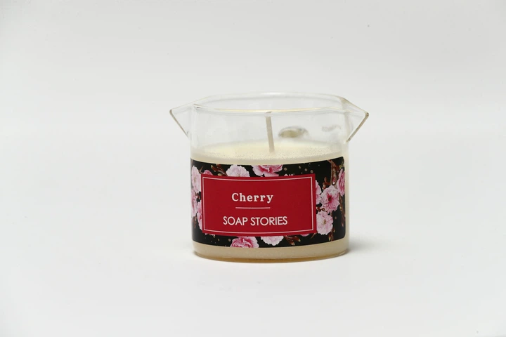 Свічка масажна Soap Stories Cherry 70 грам - Фото 2 Свічка масажна Soap Stories Cherry 70 грам - изображение 2