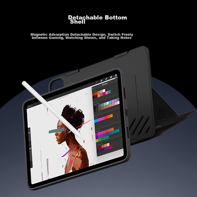 Чохол ESR для Apple iPad Pro 11 дюймів 2024/2025 магнітний знімний, чорний - зображення 10