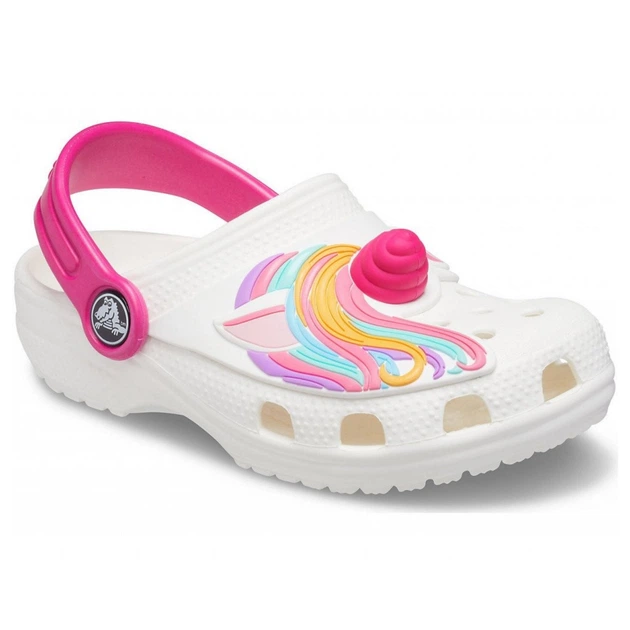 Сабо Crocs Classic I AM Unicorn Kids clog 33 р 20.8-21.5 см Дитячі Білі з єдинорогом 207073-100-J2 White - Фото 2 Сабо Crocs Classic I AM Unicorn Kids clog 33 р 20.8-21.5 см Дитячі Білі з єдинорогом 207073-100-J2 White - зображення 2