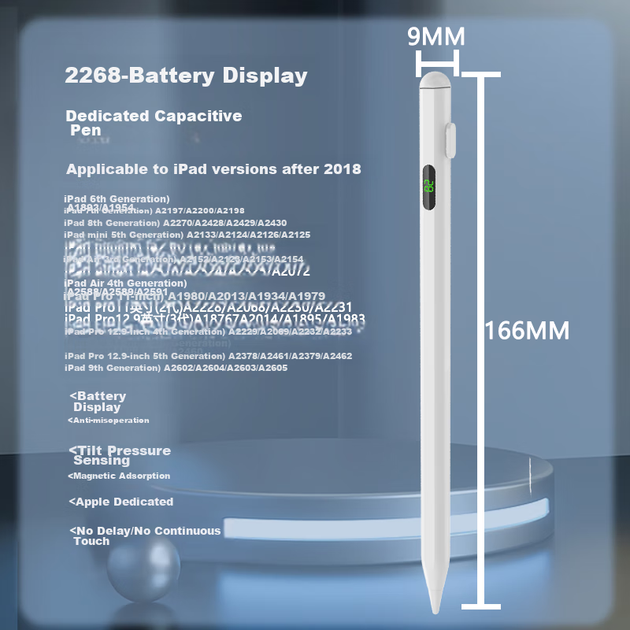 Стилус ємнісний WITGOER для iPad сумісний з Apple Pencil магнітний - зображення 7