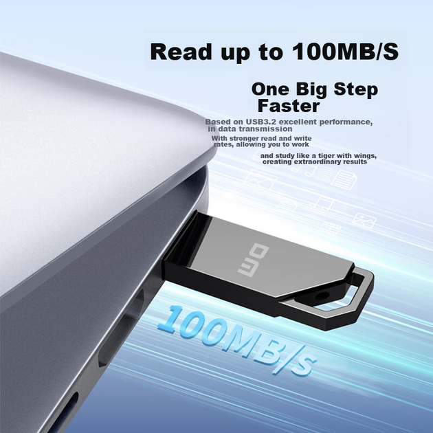 Флеш-накопитель DM Daimai 64 ГБ USB 3.2 с металлическим корпусом, высокоскоростным чтением и записью, встроенным модулем PD235 UDP, пыле- и водонепроницаемым корпусом, USB-накопитель для автомобиля. - изображение 4