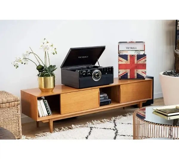 Програвач вінілових дисків Victrola VTA-270B-ESP-INT Півавтоматичний Привід на ремені Bluetooth Коричневий - зображення 4