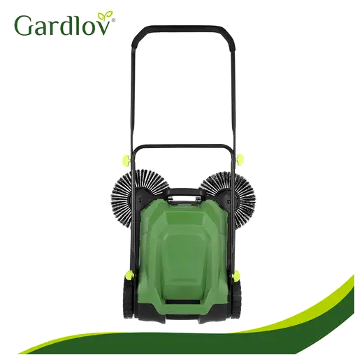 Подметальная машина 680 мм 24 л для уборки мусора 3 щетки черный GARDLOV LS-2186 - зображення 10