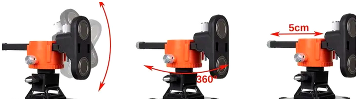 Лазерный уровень 4D 360 градусов самовыравнивающийся с настенным креплением 16 линий Bigstren - изображение 8