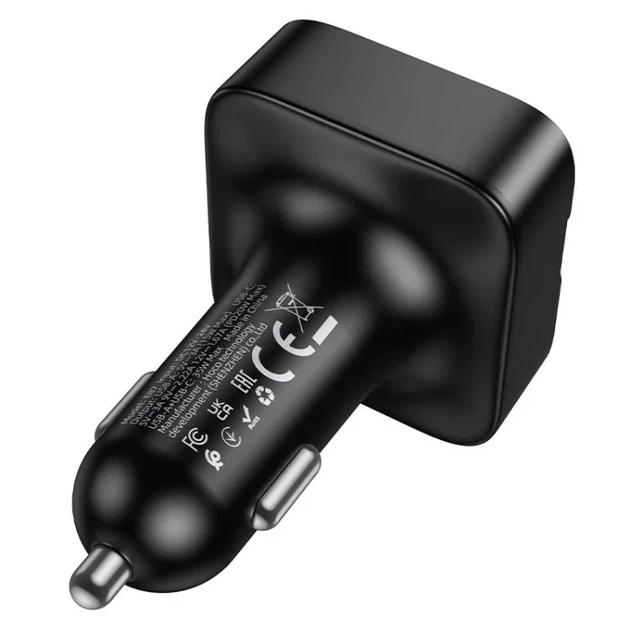 АЗП FM-модулятор HOCO E87 35W Bluetooth 5.4 Чорний - зображення 5