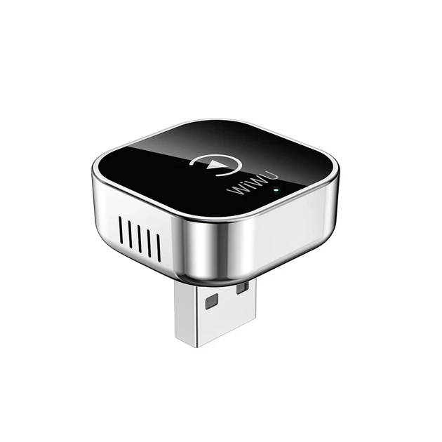 Адаптер WIWU CarPlay Wi-CP003 2-в-1 USB-A/USB-C Серебристый 145x105x45 мм - изображение 3