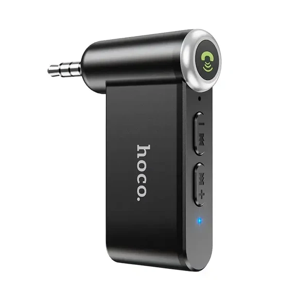 Bluetooth-ресивер HOCO E58 Magic 3,5 мм Bluetooth 5.0 черный 51х46х13 мм - изображение 3