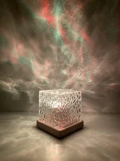 Ночник от USB куб звездное небо LED настольная RGB лампа 16 цветов для спальни и детской с пультом - изображение 10