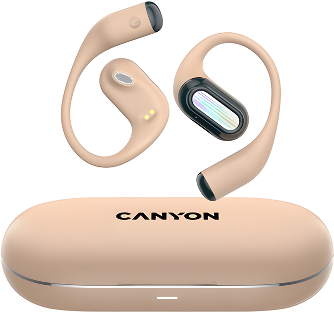 Наушники Canyon OnFlow 12 OWS ENC Beige (CNS-TWS12BE) - Фото 2 Наушники Canyon OnFlow 12 OWS ENC Beige (CNS-TWS12BE) - изображение 2