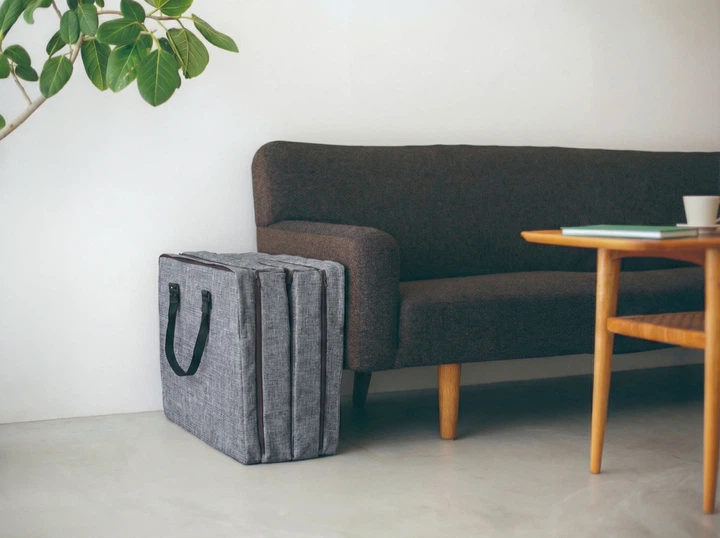 Дитяче ліжечко портативне Farska Compact Bed Free сіре - изображение 7