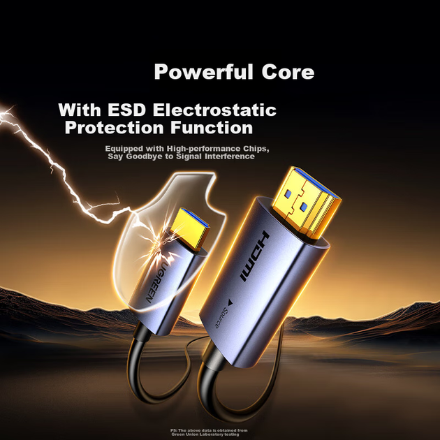 Кабель оптический HDMI UGREEN 65603 2.0, 4K 60 Гц, 3 м - изображение 7
