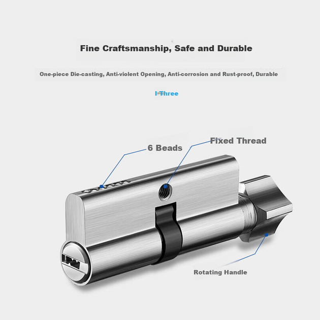 Замок IGear Split Lock, внутренняя дверь спальни, шумопоглощающая, дверная ручка в американском стиле из массива дерева для ванной и туалета, цвет «оружейная сталь». - Фото 6 Замок IGear Split Lock, внутренняя дверь спальни, шумопоглощающая, дверная ручка в американском стиле из массива дерева для ванной и туалета, цвет «оружейная сталь». - изображение 6