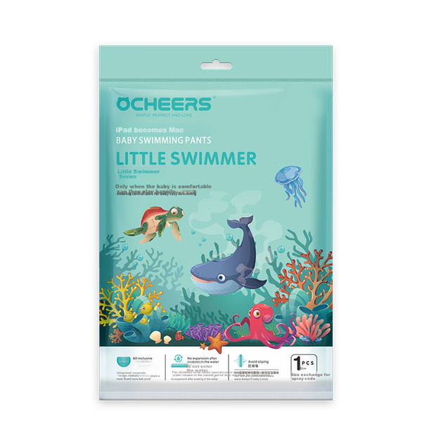 Підгузки для плавання Ocheers одноразові водонепроникні, розмір L, 12 шт - зображення 13
