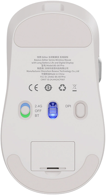 Mysz Baseus Editor Wireless White (6932172661670) - obraz 2