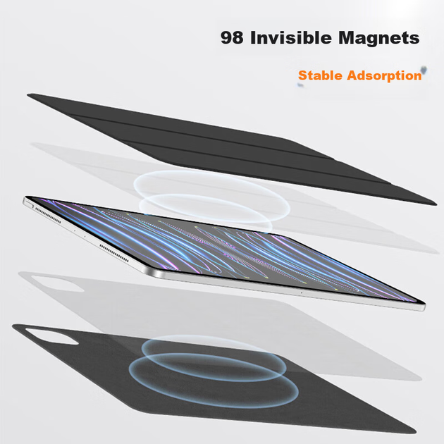 Чохол для iPad Pro 11 дюймів 2020/2021/2022 магнітний двосторонній протиударний, чорний - Фото 3 Чохол для iPad Pro 11 дюймів 2020/2021/2022 магнітний двосторонній протиударний, чорний - зображення 3