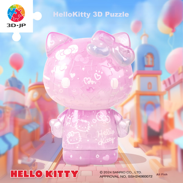 Пазл 3D Sanrio Hello Kitty к 50-летию сборный - изображение 4
