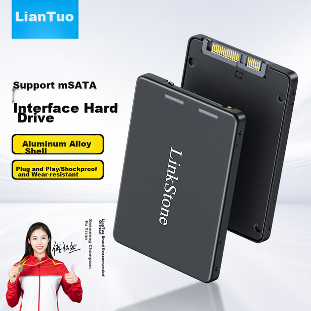Адаптер для жесткого диска LinkStone M.2/NGFF на SATA 3.0, корпус для 2,5-дюймового SSD-накопителя с интерфейсом SATA, внутренний корпус для ноутбука, полностью алюминиевый корпус E610. - изображение 9