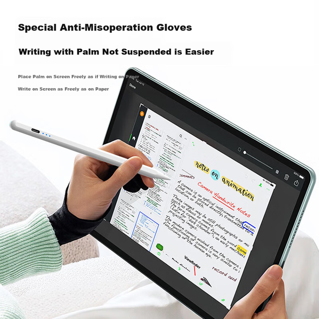 Стилус MUSTTRUE ємнісний для планшетів Huawei MatePad 11.5S, Pro 12.2 та Air 12 2025, аналог M-Pencil 4, магнітний, фіолетовий - зображення 10