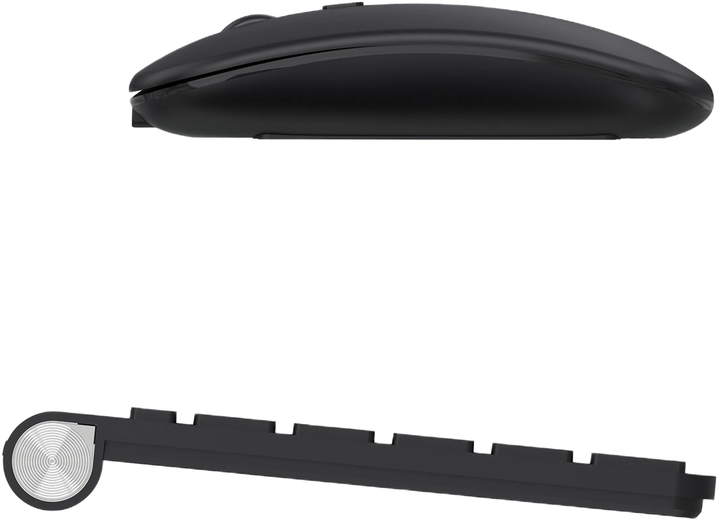 Zestaw bezprzewodowy Wozinsky Wireless Keyboard + Compact Mouse Set Black (5907769384189) - obraz 3