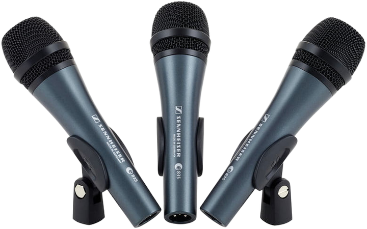 Мікрофон Sennheiser e835 3-PACK (SUP_em464) - Фото 1 Мікрофон Sennheiser e835 3-PACK (SUP_em464) - зображення 1