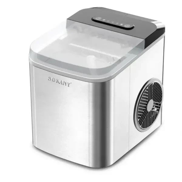 Ледогенератор настільний SOKANY SK-03047 112 Вт Генератор льоду для офісу та дому (12 кг на добу) Льодогенератор для бару - зображення 5