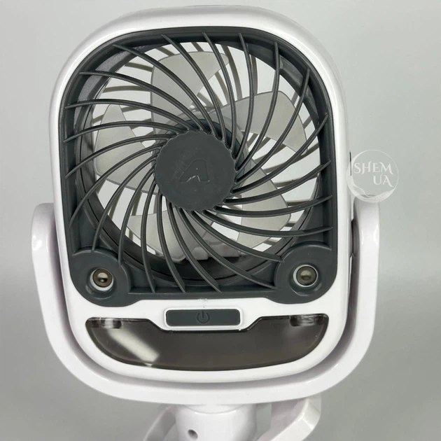 Портативний вентилятор Arctic COOL мінікондиціонер зволожувач повітря USB Type C настільний акумуляторний 2000 мА·год охолоджувач повітря з прищіпкою 360° 3 швидкості для дому офісу та подорожей автономний білий - зображення 6