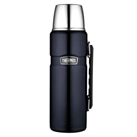 Термос 1.2 литра с ручкой для напитков вакуумная изоляция для дома синий Thermos LS-0850 - изображение 2