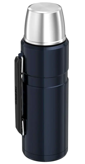 Термос 1.2 литра с ручкой для напитков вакуумная изоляция для дома синий Thermos LS-0850 - изображение 4