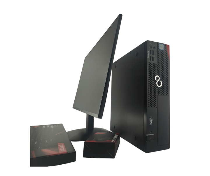Комплект ПК: компьютер Fujitsu Esprimo D556 E90 SFF / Intel Core i5-6400 (4 ядра по 2.7 - 3.3 GHz) / 4 GB DDR4 / 120 GB SSD / Intel HD Graphics 530 + Новый монитор AOC 24B31H / 24" (1920x1080) IPS / Кабели б/у + Подарок Проводная клавиатура + мышка - Фото 3 Комплект ПК: компьютер Fujitsu Esprimo D556 E90 SFF / Intel Core i5-6400 (4 ядра по 2.7 - 3.3 GHz) / 4 GB DDR4 / 120 GB SSD / Intel HD Graphics 530 + Новый монитор AOC 24B31H / 24" (1920x1080) IPS / Кабели б/у + Подарок Проводная клавиатура + мышка - изображение 3