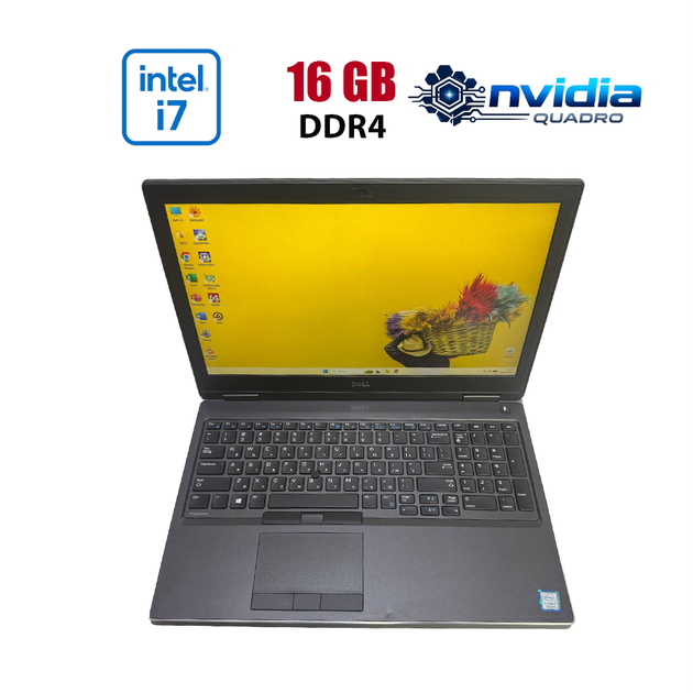 Мобільна робоча станція Dell Precision 7540 / 15.6" (1920x1080) IPS / Intel Core i7-9850H (6 (12) ядер по 2.6 - 4.6 GHz) / 16 GB DDR4 / 512 GB SSD / nVidia Quadro T2000, 4 GB GDDR5, 128-bit / WebCam б/в - Фото 1 Мобільна робоча станція Dell Precision 7540 / 15.6" (1920x1080) IPS / Intel Core i7-9850H (6 (12) ядер по 2.6 - 4.6 GHz) / 16 GB DDR4 / 512 GB SSD / nVidia Quadro T2000, 4 GB GDDR5, 128-bit / WebCam б/в - зображення 1