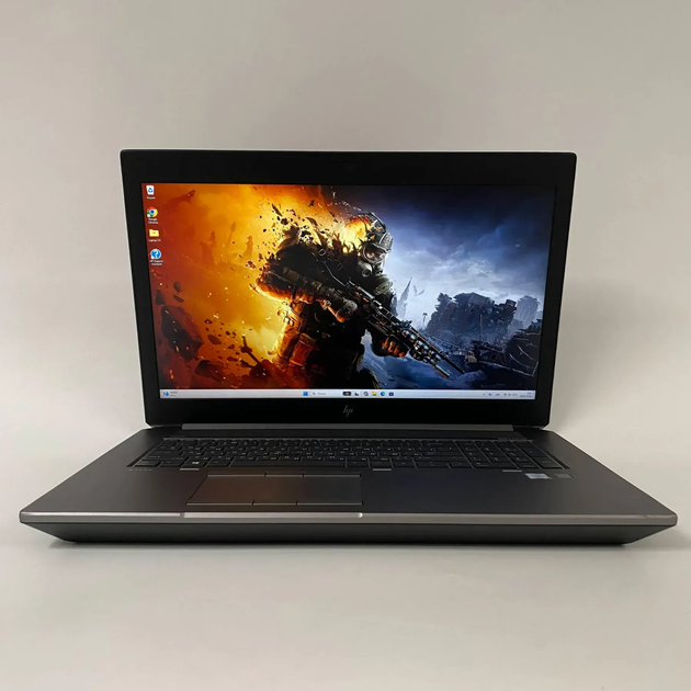 Мобильная рабочая станция Б-класс HP zBook 17 G5 / 17.3" (1920x1080) IPS / Intel Core i7-8850H (6 (12) ядра по 2.6 - 4.3 GHz) / 32 GB DDR4 / 1000 GB SSD + 1000 GB HDD / nVidia Quadro P5200, 16 GB GDDR5, 256-bit / WebCam / TouchID б/у + Подарок Мышь / USB - изображение 2