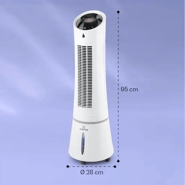 Мобильный Кондиционер Klarstein Ice Smart 210м3 Портативный Охладитель 4в1: Вентилятор Увлажнитель Очиститель воздуха - Фото 12 Мобильный Кондиционер Klarstein Ice Smart 210м3 Портативный Охладитель 4в1: Вентилятор Увлажнитель Очиститель воздуха - изображение 12