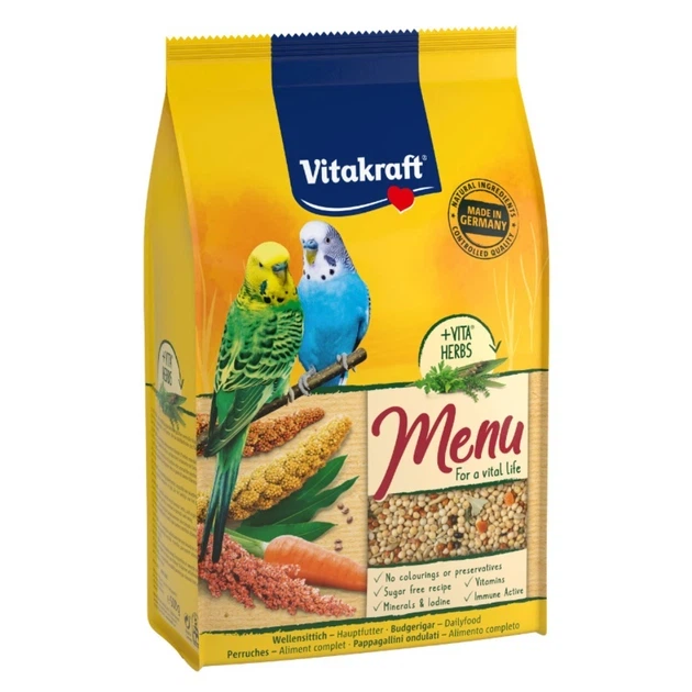 Корм для хвилястих попуг Vitakraft «Premium Menu» 500 г - Фото 1 Корм для хвилястих попуг Vitakraft «Premium Menu» 500 г - зображення 1
