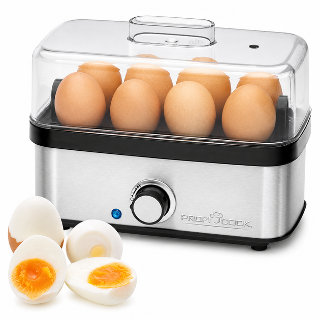 Электрическая яйцеварка ProfiCook PC-EK 1275 на 8 яиц с функцией омлета и пашот 400 Вт - изображение 2