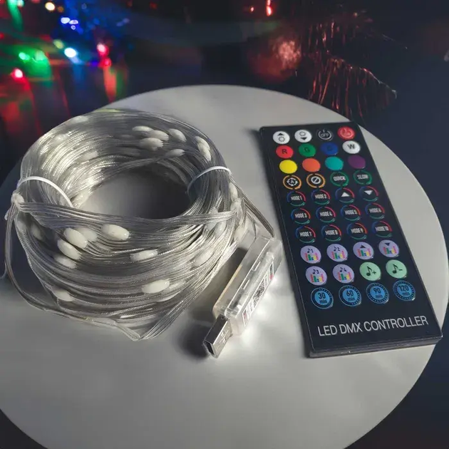 Умная смарт-гирлянда с управлением через смартфон и пульт 400 LED Bluetooth - изображение 3