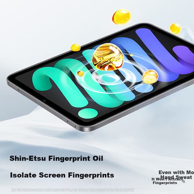 Захисна плівка Shanmo із загартованого скла для iPad Mini 7/6, 8,3 дюйма, сумісна з моделями 2024/21, планшет із чіпом A17Pro, повний захист екрана, ударостійка, захист від відбитків пальців, прозора захисна плівка HD - Фото 7 Захисна плівка Shanmo із загартованого скла для iPad Mini 7/6, 8,3 дюйма, сумісна з моделями 2024/21, планшет із чіпом A17Pro, повний захист екрана, ударостійка, захист від відбитків пальців, прозора захисна плівка HD - изображение 7