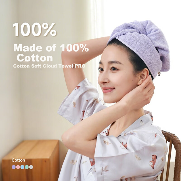 Полотенце банное UCHINO Soft Cloud из хлопка с мешком для стирки, сине-зеленое - изображение 9