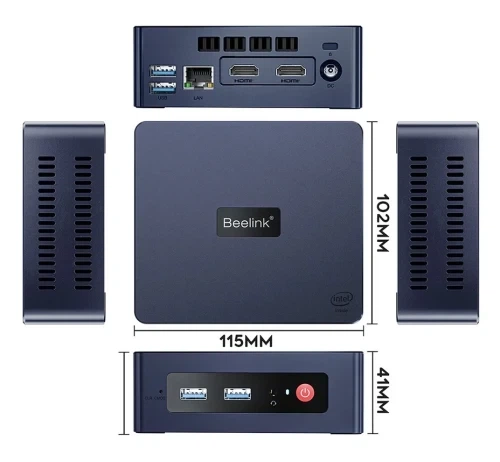 Неттоп Beelink MINI S13, Navy Blue, N150, 16Gb, 1Tb, Win11P - Фото 3 Неттоп Beelink MINI S13, Navy Blue, N150, 16Gb, 1Tb, Win11P - изображение 3
