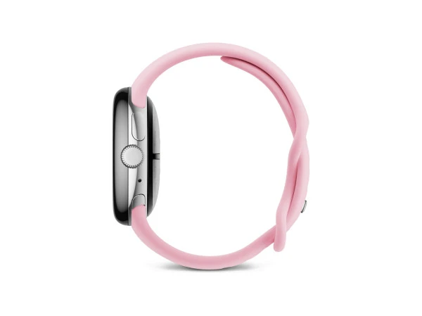 Смарт-годинник Google Pixel Watch 3 41 mm Wi-Fi Polished Silver Aluminum Case/Rose Quartz Active Band - зображення 3