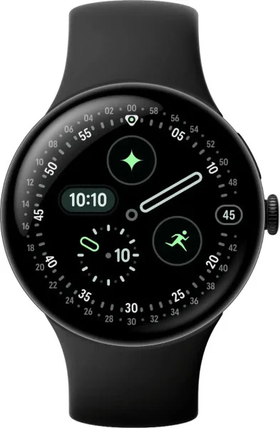 Смарт-часы Pixel Watch 4 45mm Wi-Fi Matte Black Aluminum case / Obsidian Active Band - Фото 2 Смарт-часы Pixel Watch 4 45mm Wi-Fi Matte Black Aluminum case / Obsidian Active Band - изображение 2
