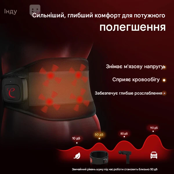 Масажний пояс для попереку comfytemp K9234 - изображение 2